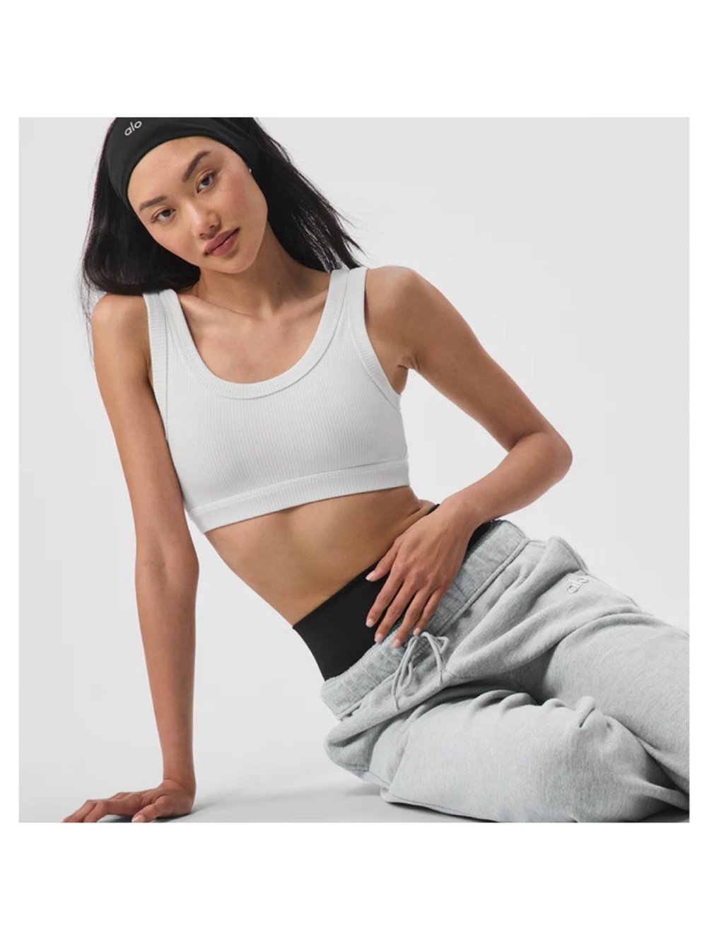 ALO Yoga Wellness Bra Sports Bra- Ribbed